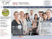 Tablet Screenshot of bni-nordwest.com